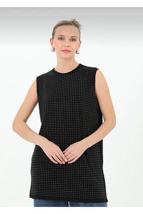تونیک مشکی بافت semela - کد 904828137