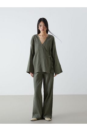 شلوار خاکی زنانه پنبه ای LC Waikiki - کد 927220924