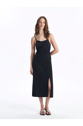 لباس مشکی زنانه بند دار LC Waikiki - کد 941496691