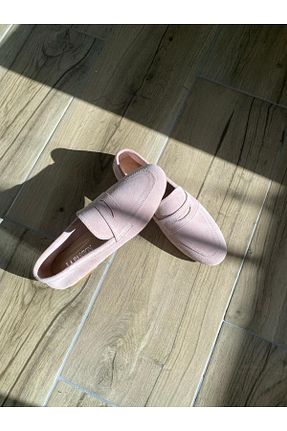 کفش لوفر صورتی زنانه چرم خالص LA PASSION - کد 906181866