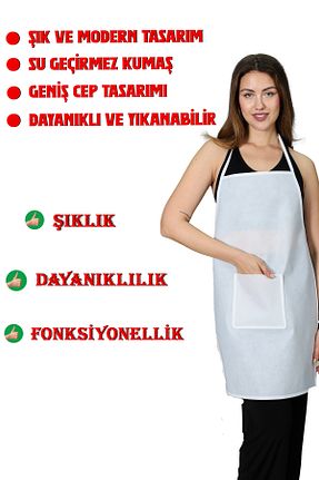 دستکش و پیشبندآشپزخانه سفید HİG HOME - کد 900484291