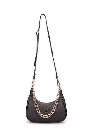 کیف دوشی مشکی زنانه چرم مصنوعی Pierre Cardin - کد 902779617
