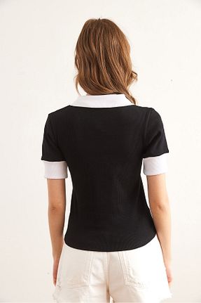 بلوز مشکی زنانه ساده Olalook - کد 904395930
