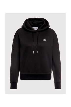 سوئیشرت مشکی زنانه ساده Calvin Klein - کد 37021088