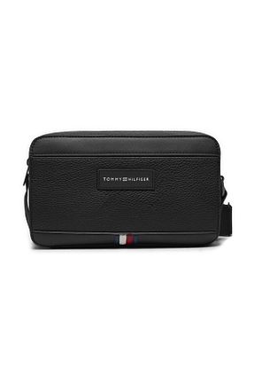 کیف دوشی مشکی مردانه چرم مصنوعی Tommy Hilfiger - کد 858495242