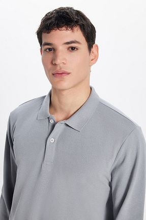 پولوشرت طوسی مردانه پنبه پلی استر Tudors - کد 898098093
