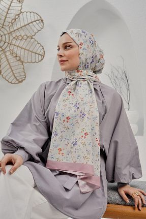 شال بژ زنانه پنبه پلی استر AFVENTE - کد 816441583