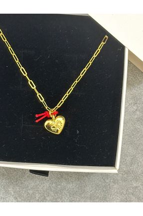 گردنبند جواهر زرد زنانه برنجی TOMERV ATELIER - کد 902965949