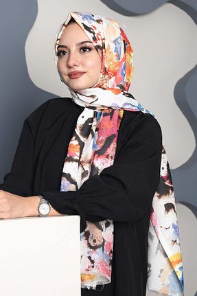 شال رنگی زنانه پنبه پلی استر AFVENTE - کد 771540254