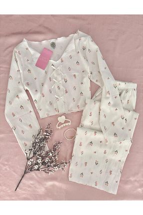 ست لباس راحتی نباتی زنانه گلدار MH Moony Homewears - کد 902962661