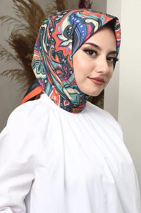 روسری قهوه ای پنبه ای AFVENTE - کد 830135373