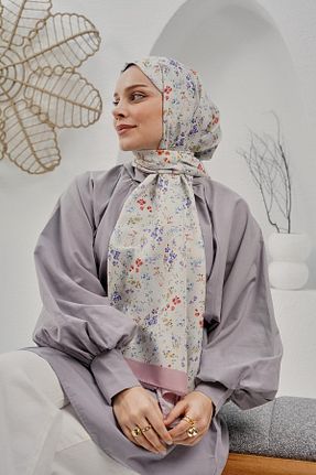 شال بژ زنانه پنبه پلی استر AFVENTE - کد 816441583