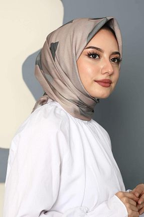 روسری طوسی پلی استر AFVENTE - کد 771431908
