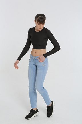 شلوار جین آبی زنانه پاچه اسپانیولی YORSSTYLE - کد 903004657