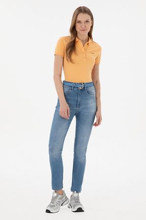 شلوار آبی زنانه پنبه ای U.S. Polo Assn. - کد 827316978