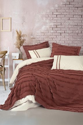 روتختی دونفره قهوه ای 230 x 250 Cotton Box - کد 811460292