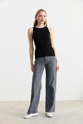 پلیور مشکی زنانه ساده Qutu Butik - کد 904174716