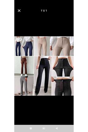 شلوار مشکی زنانه بافتنی Mina - کد 903028703