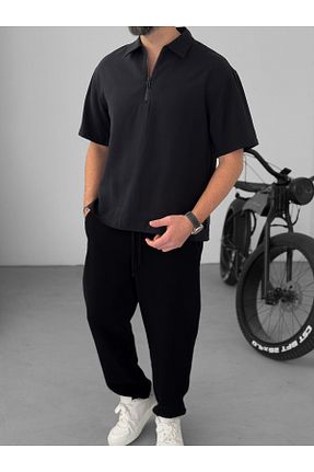 تیشرت مشکی مردانه رگولار BYBASICMAN - کد 903026716