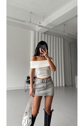 بلوز سفید زنانه ساده mydukkan.co - کد 903041413