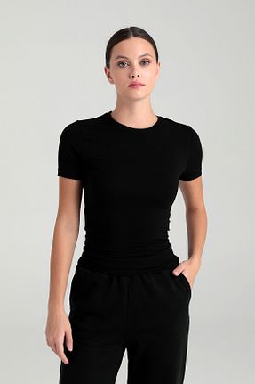 بلوز مشکی زنانه ساده SHEISMONO - کد 903045656