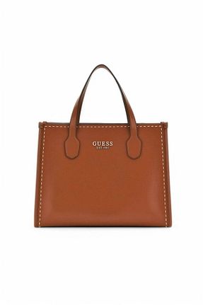 کیف دوشی طوسی زنانه چرم مصنوعی Guess - کد 903069137
