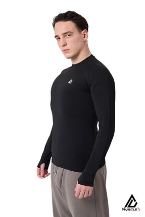 بادی اسپرت مشکی مردانه پلی استر Musclex Spor Tekstil - کد 894269288