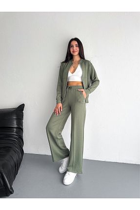 ست گرمکن خاکی زنانه پنبه ای Lady Doll - کد 903101723