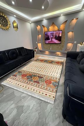 فرش بژ قابل شستشو Home - کد 903104815