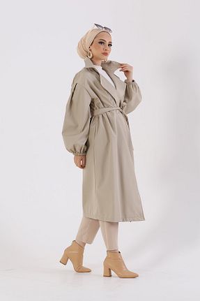 ترنچکت حجاب نباتی زنانه پلی استر VıoShıne - کد 903129964