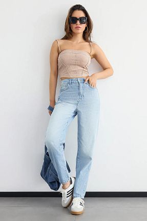 بلوز بژ زنانه ساده Hiccup - کد 903116378