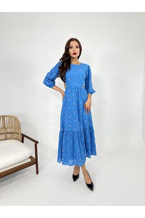 لباس آبی زنانه بافتنی Femella Women Fashion - کد 903444374