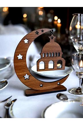 اجسام تزئینی و بیبلو قهوه ای چوب Home - کد 903204743