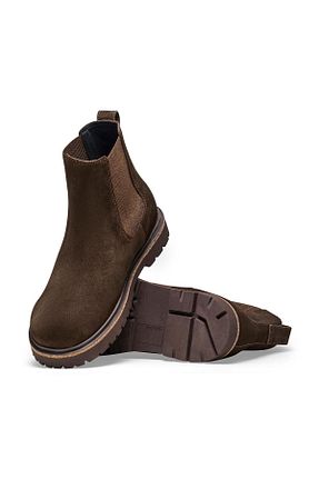 بوت / نیم بوت قهوه ای مردانه چرم خالص Birkenstock - کد 772636285