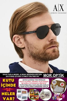 عینک آفتابی مشکی زنانه UV400 Armani Exchange - کد 782901576