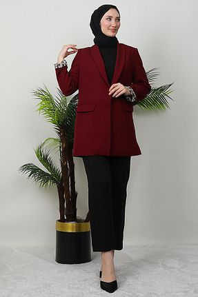 کت حجاب زرشکی زنانه رگولار giz astore - کد 903217070