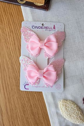 گیره سر صورتی بچه گانه Cinderella - کد 902920374