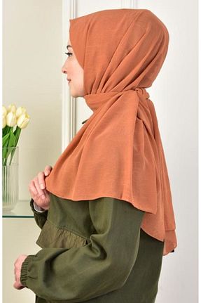 شال قهوه ای زنانه پنبه ای AybarsStore - کد 903236213
