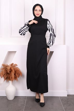 لباس حجاب مشکی زنانه رگولار İmajButik - کد 473582517