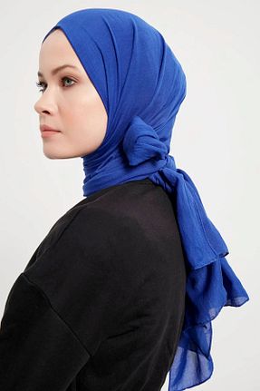 شال آبی زنانه پنبه ای AybarsStore - کد 903236303