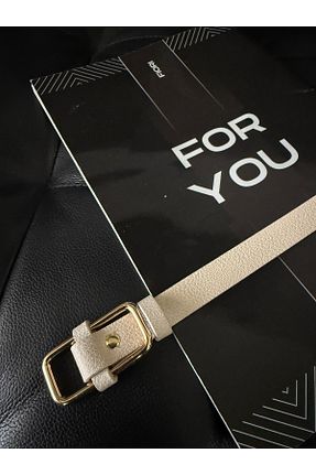 کمربند بژ زنانه چرم مصنوعی Fiori - کد 903245187
