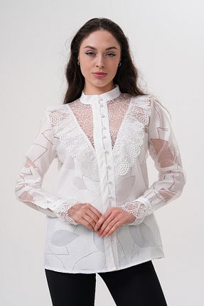پیراهن سایز بزرگ سفید زنانه سایز بزرگ Loom Boutique - کد 903234170