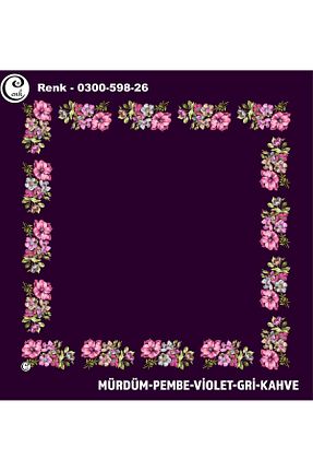 روسری رنگی پلی استر Cenk - کد 902066645