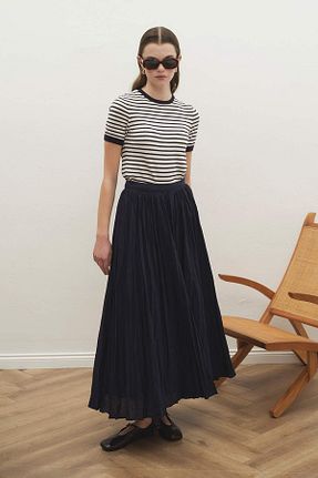 دامن حجاب سرمه ای زنانه بافتنی Hooopstore - کد 903259420