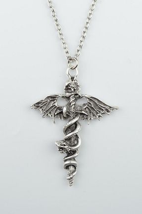 گردنبند جواهر زنانه روکش نقره Bu Farklı - کد 101046841
