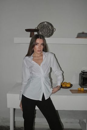 پیراهن سفید زنانه رگولار Swass - کد 903294357