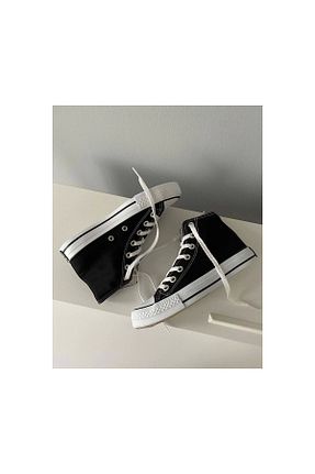 کفش پیاده روی مشکی زنانه پارچه ای aleynashoes - کد 345444431