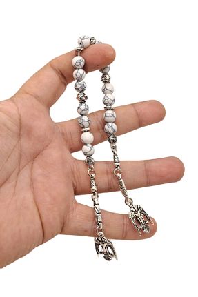 تسبیح سفید سنگ طبیعی Han Ticarethane - کد 903345835