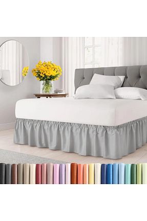 ست ملحفه دونفره طوسی پنبه ای JANGEAR - کد 904466233