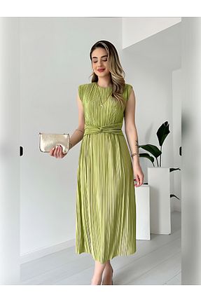 لباس سبز زنانه بافتنی LAMİFUSTORE - کد 843407925